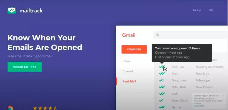 Mailtrack для почты Gmail экран Mailtrack для почты Gmail экран
